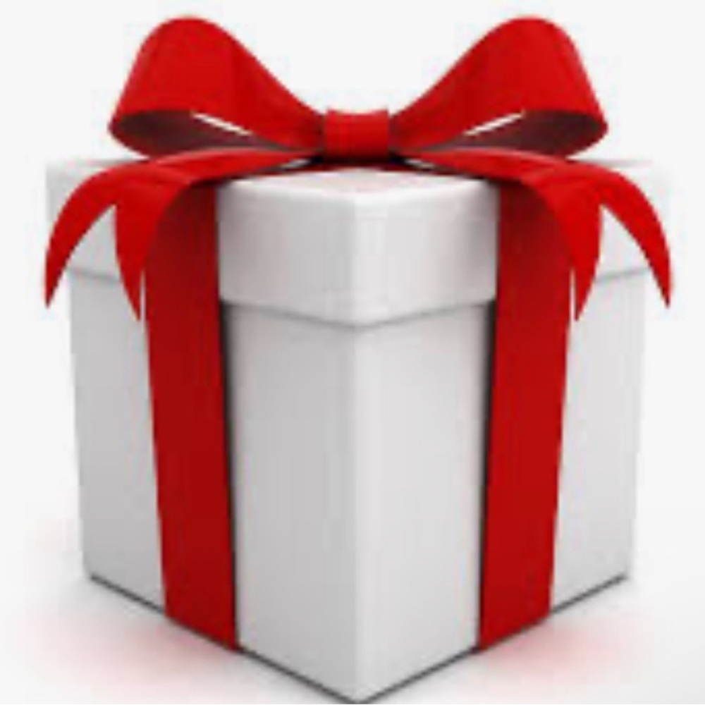Elegant Red and White Gift Box
